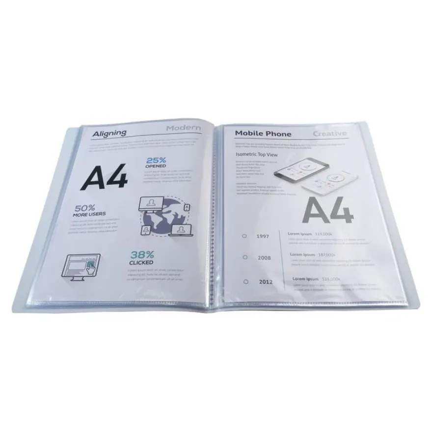 Exacompta Aquarel - Porte vues - 100 vues - A4 - disponible dans différentes couleurs