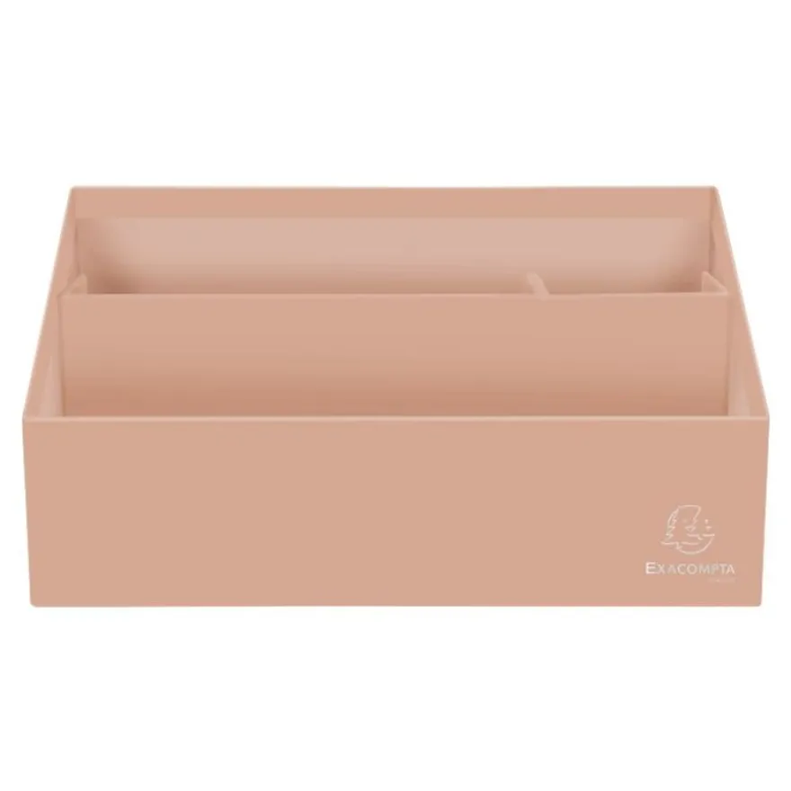 Exacompta Aquarel - Trieur vertical / porte-lettres - 3 compartiments - corail