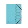 Exacompta Aquarel Harmonika - Classeur - extensible - 7 compartiments - pour A4 (210 x 297 mm) - à onglets - bleu pastel