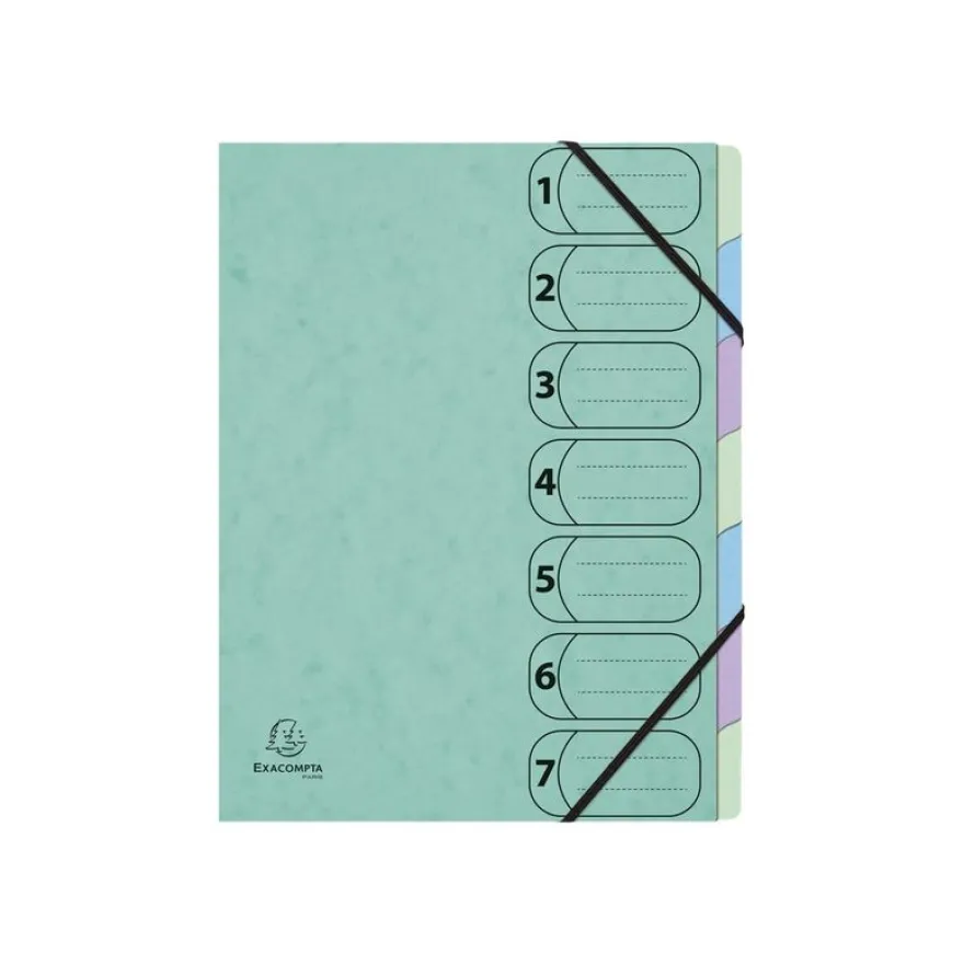 Exacompta Aquarel Harmonika - Trieur 7 positions - disponible dans différentes couleurs