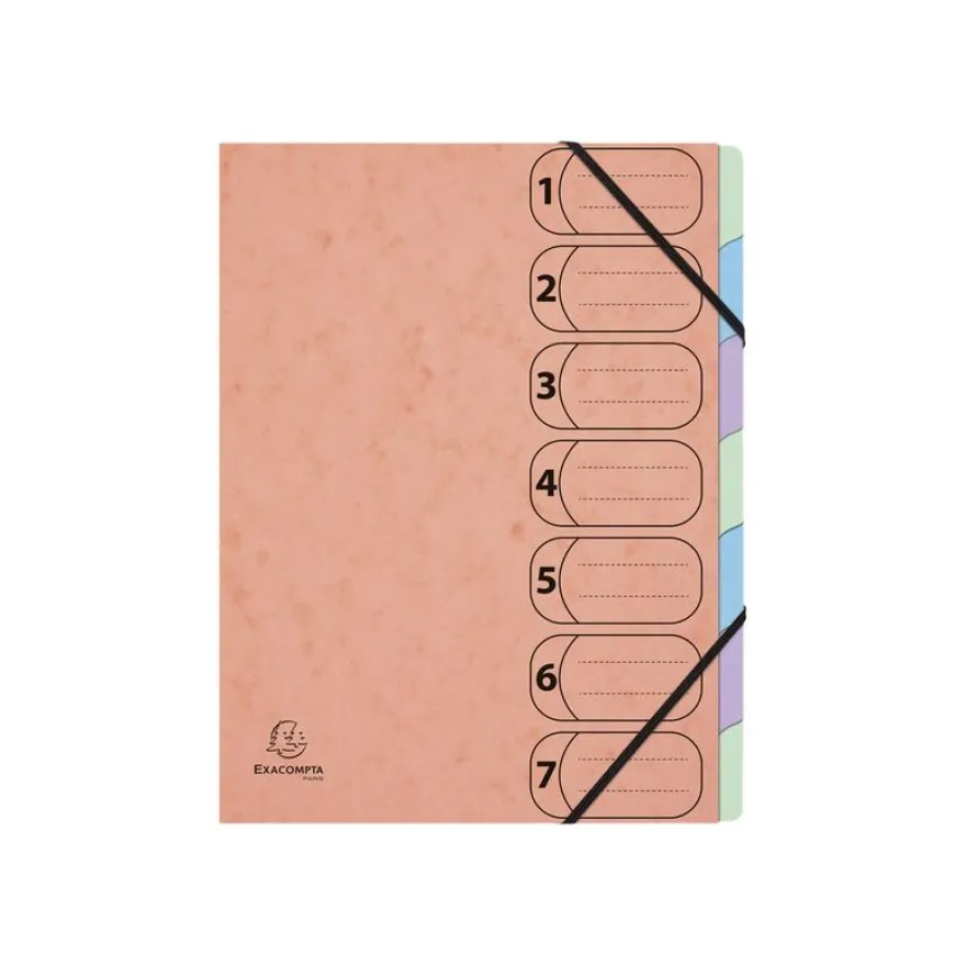 Exacompta Aquarel Harmonika - Trieur 7 positions - disponible dans différentes couleurs