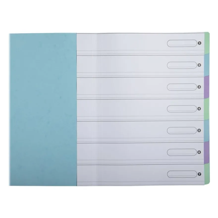 Exacompta Aquarel Harmonika - Trieur 7 positions - disponible dans différentes couleurs