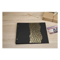 Exacompta Aramy - Album photos 37 x 29 cm - 40 pages - noir/or