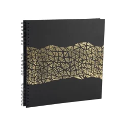 Exacompta Aramy - Album photos 32 x 32 cm - 60 pages - noir/or