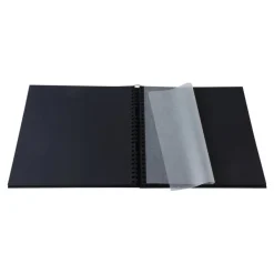 Exacompta Aramy - Album photos 32 x 32 cm - 60 pages - noir/or