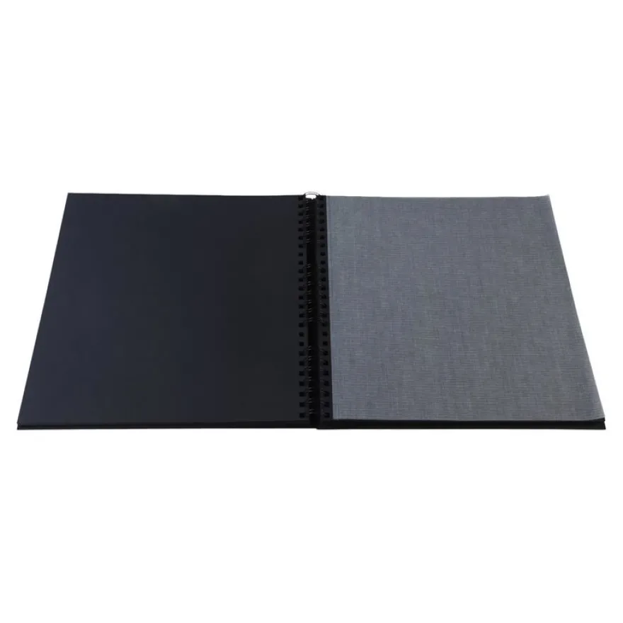 Exacompta Aramy - Album photos 32 x 32 cm - 60 pages - noir/or