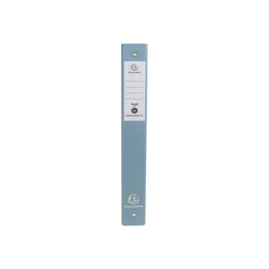 Exacompta AutentiK - Classeur à anneaux - largeur de dos : 40 mm - pour A4 (210 x 297 mm) - capacité : 275 feuilles - bleu gris, rose bonbon, vert sauge