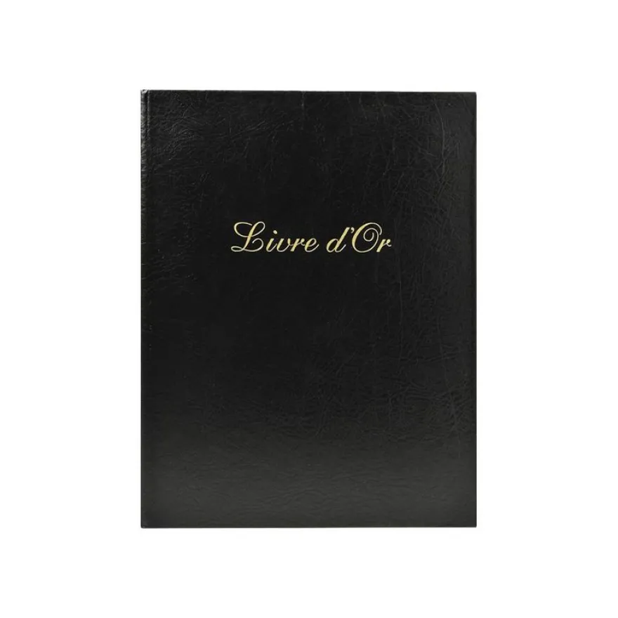 Exacompta Balacron - Livre d'or 26 x 22 cm - 100 pages - noir