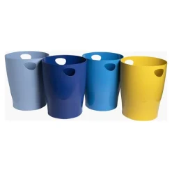Exacompta Bee Blue - Corbeille à papier - 15 L - disponible dans différentes couleurs
