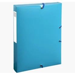 Exacompta BeeBlue - Boîte de classement en plastique recyclé - dos 40 mm - disponible dans différentes couleurs
