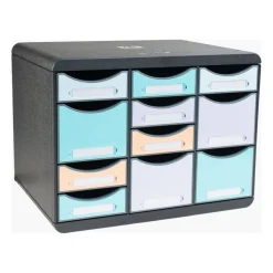 Exacompta Beeblue - Module de classement 11 tiroirs - couleurs assorties