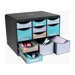 Exacompta Beeblue - Module de classement 11 tiroirs - couleurs assorties