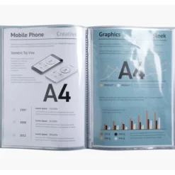 Exacompta BeeBlue - Porte vues - 60 vues - A4 - disponible dans différentes couleurs