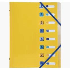 Exacompta BeeBlue - Trieur polypro recyclé 8 positions - A4 - disponible dans différentes couleurs