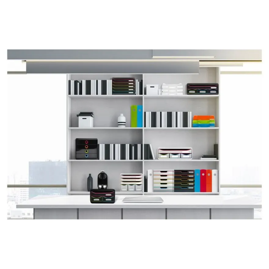 Exacompta Black Office - Module de classement 11 tiroirs - noir/arlequin