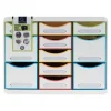 Exacompta Black Office - Module de classement 11 tiroirs - blanc/arlequin