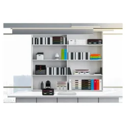 Exacompta Black Office - Module de classement 11 tiroirs - blanc/arlequin