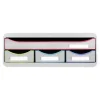 Exacompta Black Office Toolbox - Module de classement 4 tiroirs - blanc/arlequin