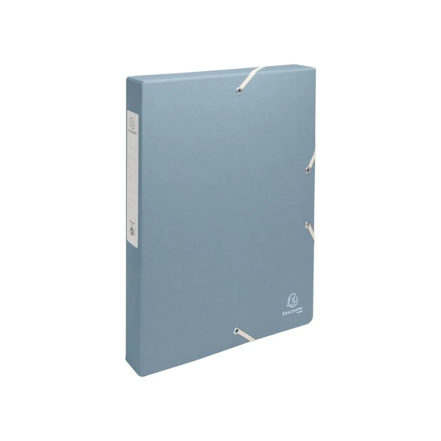 Exacompta -Boîte de Classement Dos 40mm - Carton Recyclé 600g/m² - Autentik - Couleurs Assorties