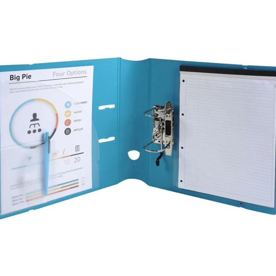 Exacompta Campus Light - Classeur à levier - Dos 80 mm - A4 Maxi - pour 600 feuilles - disponible dans différentes couleurs