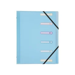 Exacompta Chromaline - Trieur polypro 6 positions - disponible dans différentes couleurs pastels