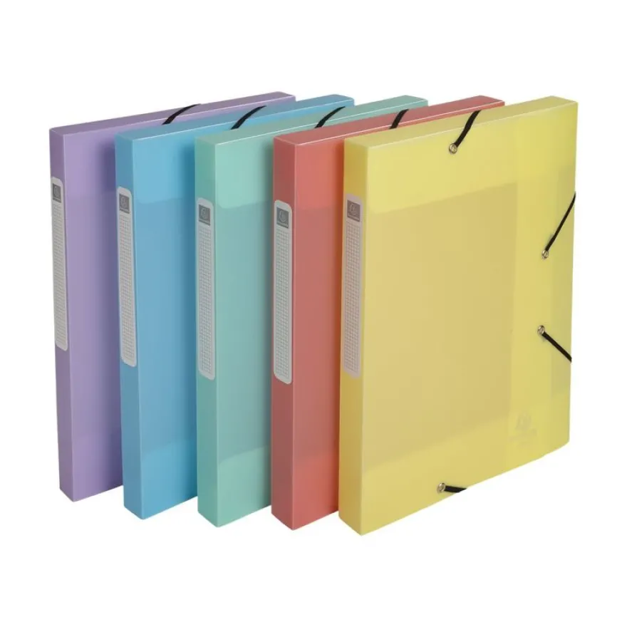 Exacompta Chromaline Pastel - Boîte de classement plastique - dos 25 mm - disponible dans différentes couleurs pastels