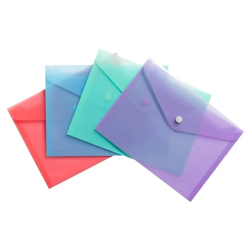 Exacompta Chromaline Pastel - Pochette - pour A5 (148 x 210 mm) - Corail, mauve, bleu pastel, vert paste