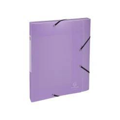 Exacompta Chromaline Pastel - Boîte de classement plastique (livrée à plat) - dos 25 mm - disponible dans différentes couleurs pastels