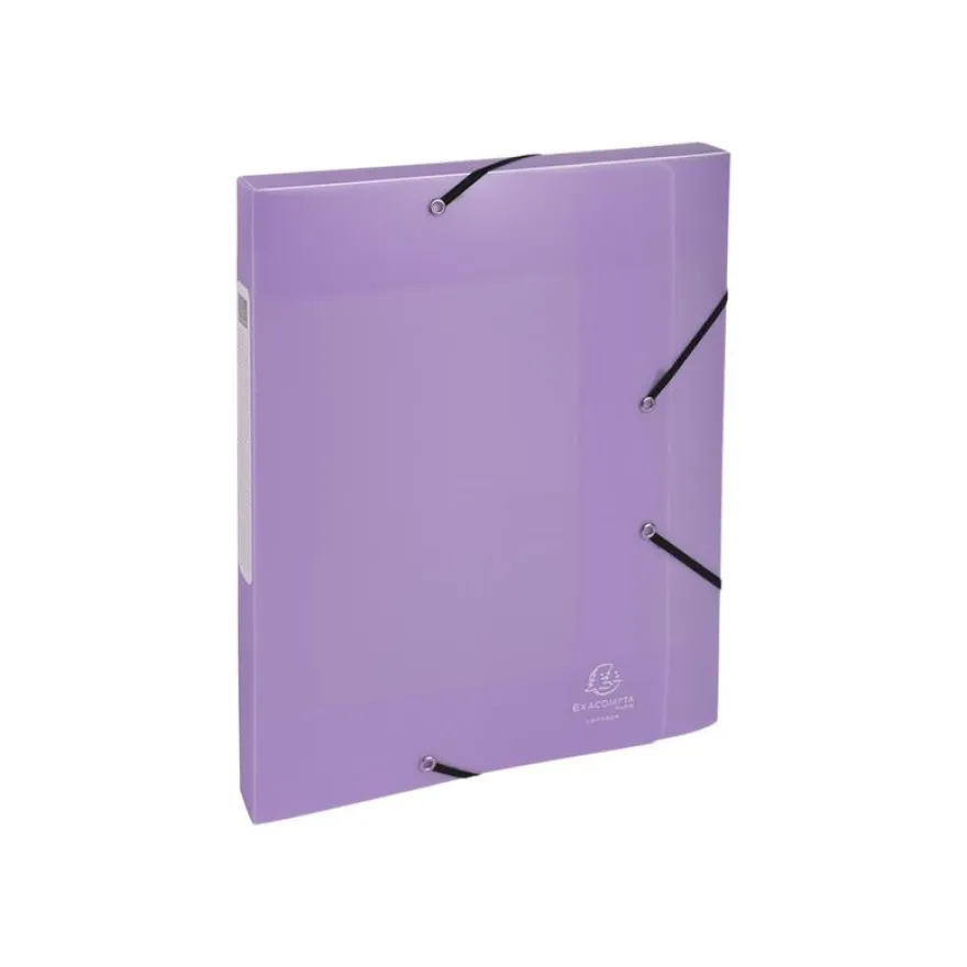 Exacompta Chromaline Pastel - Boîte de classement plastique (livrée à plat) - dos 25 mm - disponible dans différentes couleurs pastels