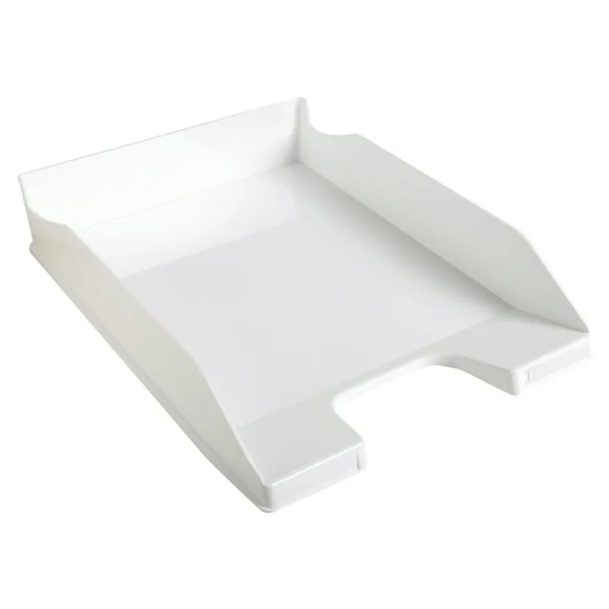 Exacompta COMBO Glossy - Corbeille à courrier blanc