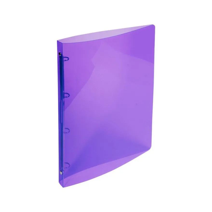 Exacompta Crystal - Classeur souple à anneaux - Dos 20 mm - A4 - pour 100 feuilles - disponible dans différentes couleurs