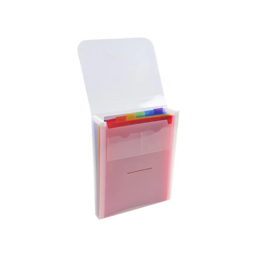 Exacompta Crystal - Valisette trieur vertical 6 onglets - incolore