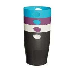 Exacompta Ecobin - Corbeille à papier - 15L - couleurs assorties titane