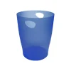 Exacompta Ecobin - Corbeille à papier 15L - bleu royal translucide
