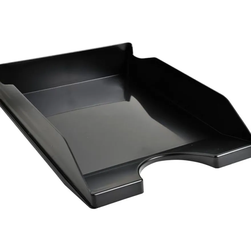 Exacompta Ecotray - Corbeille à courrier noir - A4+