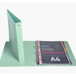 Exacompta Ellipse - Classeur 4 anneaux - Dos de 30 mm - A4 - Pour 275 feuilles - Disponible en différents coloris