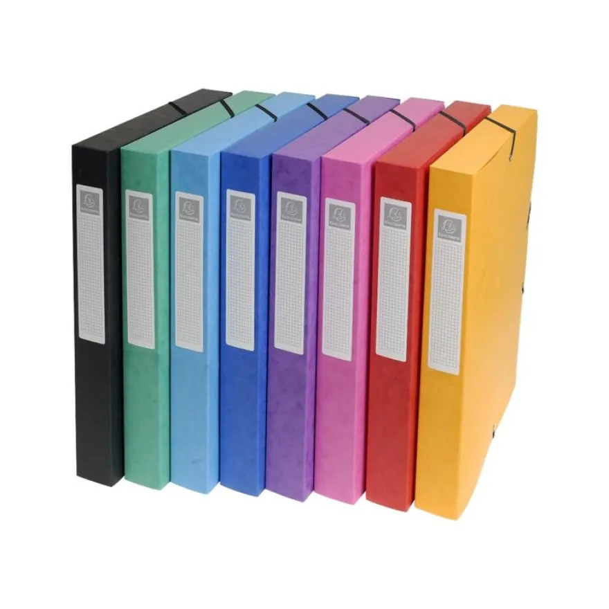 Exacompta Exabox - Boîte de classement en carte lustrée - dos 25 mm - disponible dans différentes couleurs