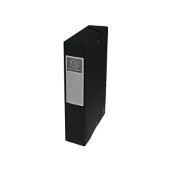 Exacompta Exabox - Boîte de classement en carte lustrée - dos 60 mm - noir