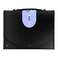Exacompta Exacase - Classeur ménager (valisette trieur) 13 onglets - noir