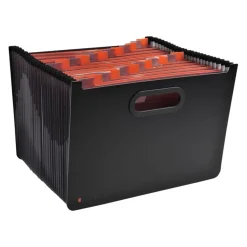 Exacompta Exactive - Classeur ménager (valisette trieur) 24 onglets - noir