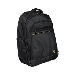 Exacompta Exactive - Sac à dos à roulettes pour ordinateur portable 15,6" - noir, orange