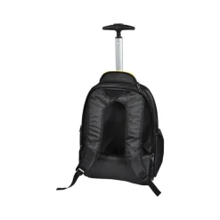 Exacompta Exactive - Sac à dos à roulettes pour ordinateur portable 15,6" - noir, orange