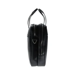 Exacompta Exactive - Sacoche pour ordinateur portable 15,6" - 2 compartiments - cuir noir