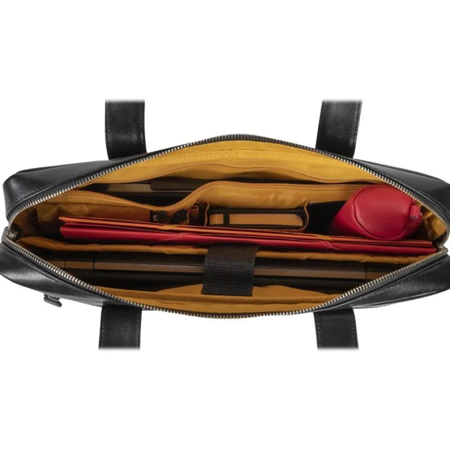 Exacompta Exactive - Sacoche pour ordinateur portable 15,6" - cuir noir