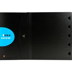 Exacompta Exactive Exashow - Classeur à l'italienne rechargeable - 50 vues - 5 positions - A4 - noir
