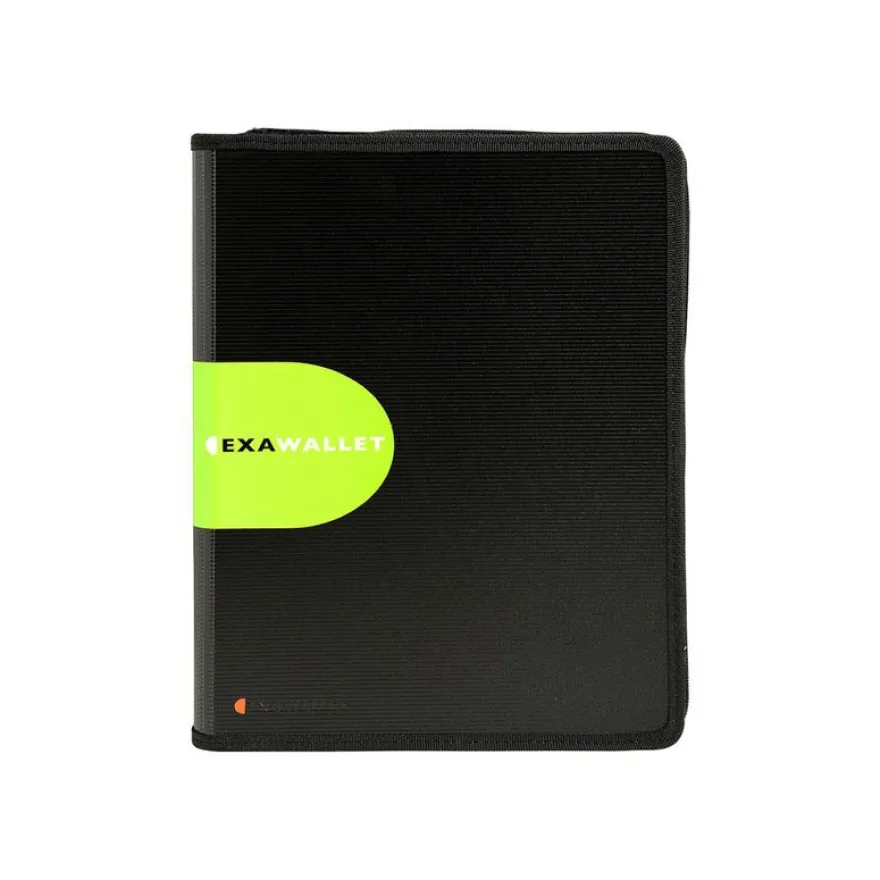 Exacompta Exactive Exawallet - Conférencier zippé - noir