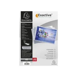 Exacompta Exashow - 10 Pochettes perforées biseautées - A3 - 5,5/100