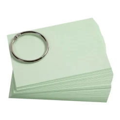 Exacompta Flashcars - 50 Bristols pour révisions sous anneau - A7 - ligné - couleurs assorties