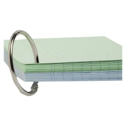 Exacompta Flashcars - 50 Bristols pour révisions sous anneau - A7 - ligné - couleurs assorties