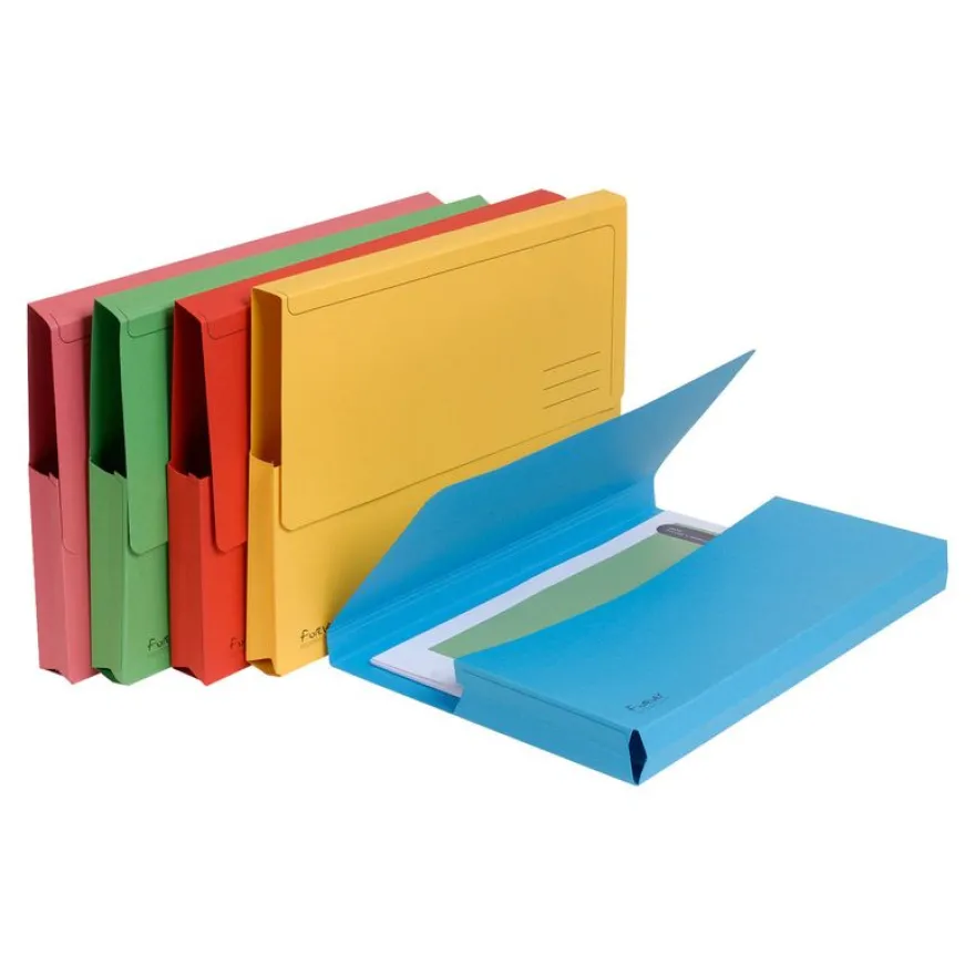 Exacompta Forever - 5 Chemises de poche - A4 - pour 200 feuilles - couleurs assorties